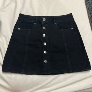 Black American Eagle button up skirt